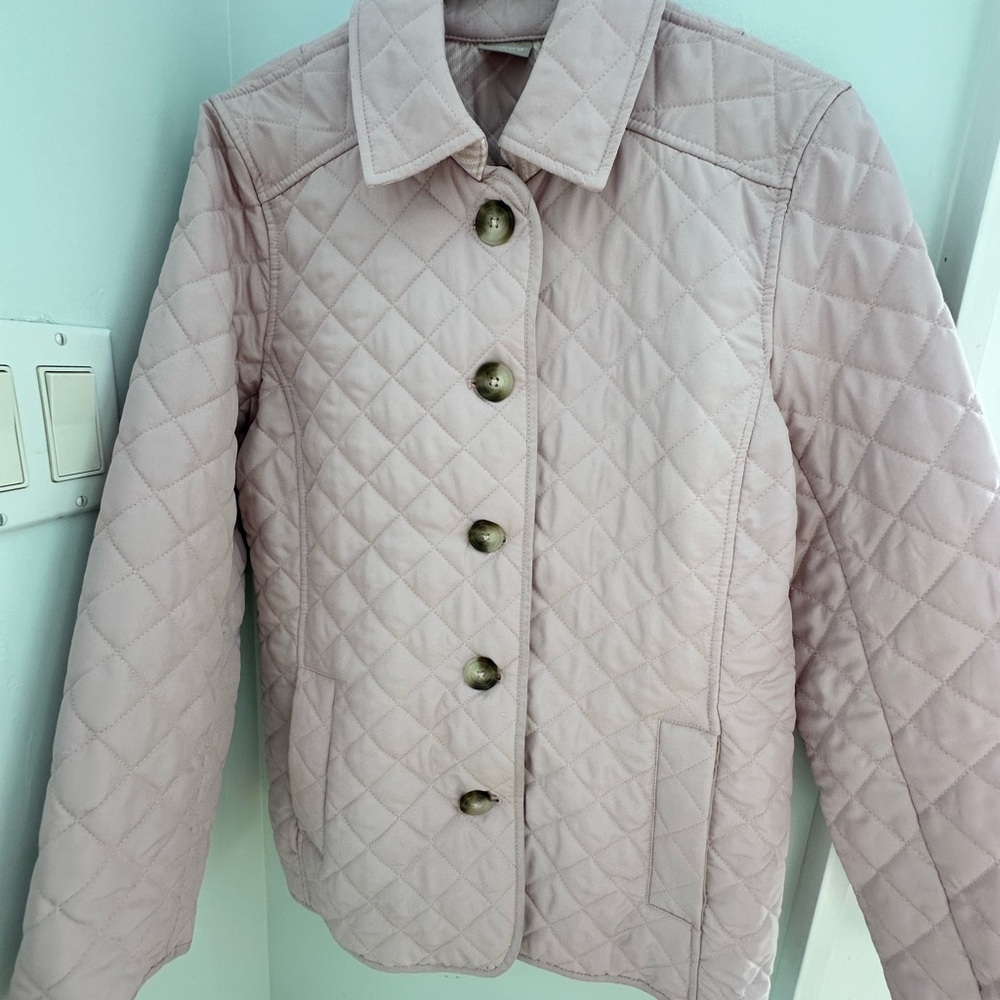 Chico's Quilted Light Pink Spring Jacket - Picture 6 of 6